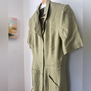 Vintage Size 4 Talbots dress - olive green